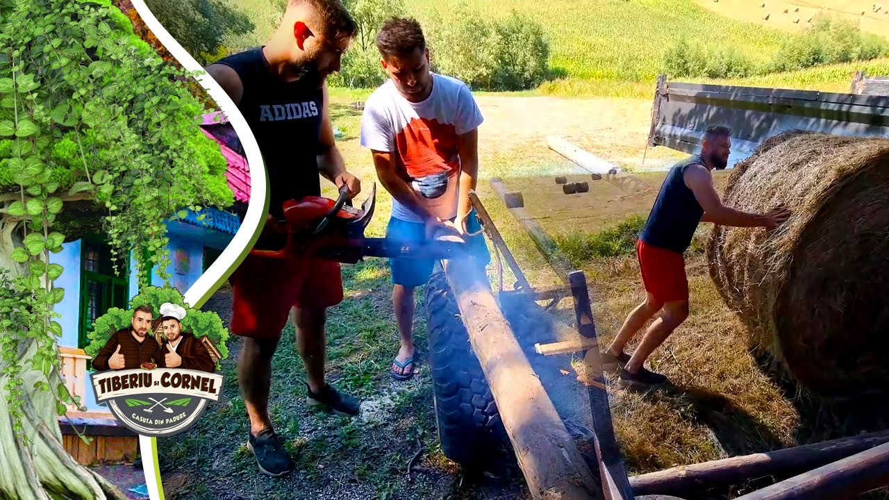 Caram baloti cu caruta offroad la casuta din padure !