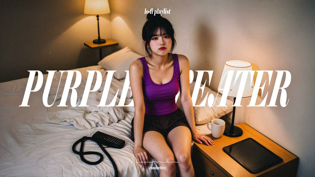 Bedroom Groove Session🎧📸💫: Purple Sweater & Retro Funk Beats