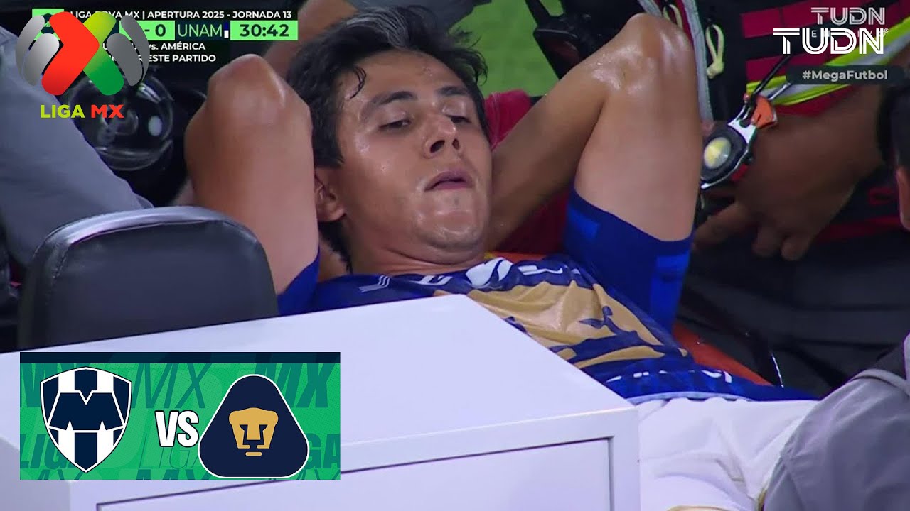ALARM! JJ Mac&iacute;as INJURED 1st Monterrey vs. Pumas | Liga MX - Matchday 13 Apertura 2025 | TUDN