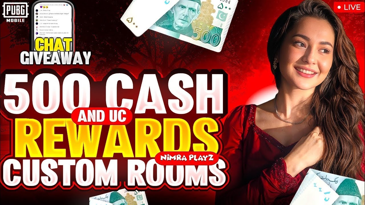 PUBG Mobile Live | CASH AND UC CUSTOM ROOM| Nimra Playz |#pubgmobile #ucgiveaway