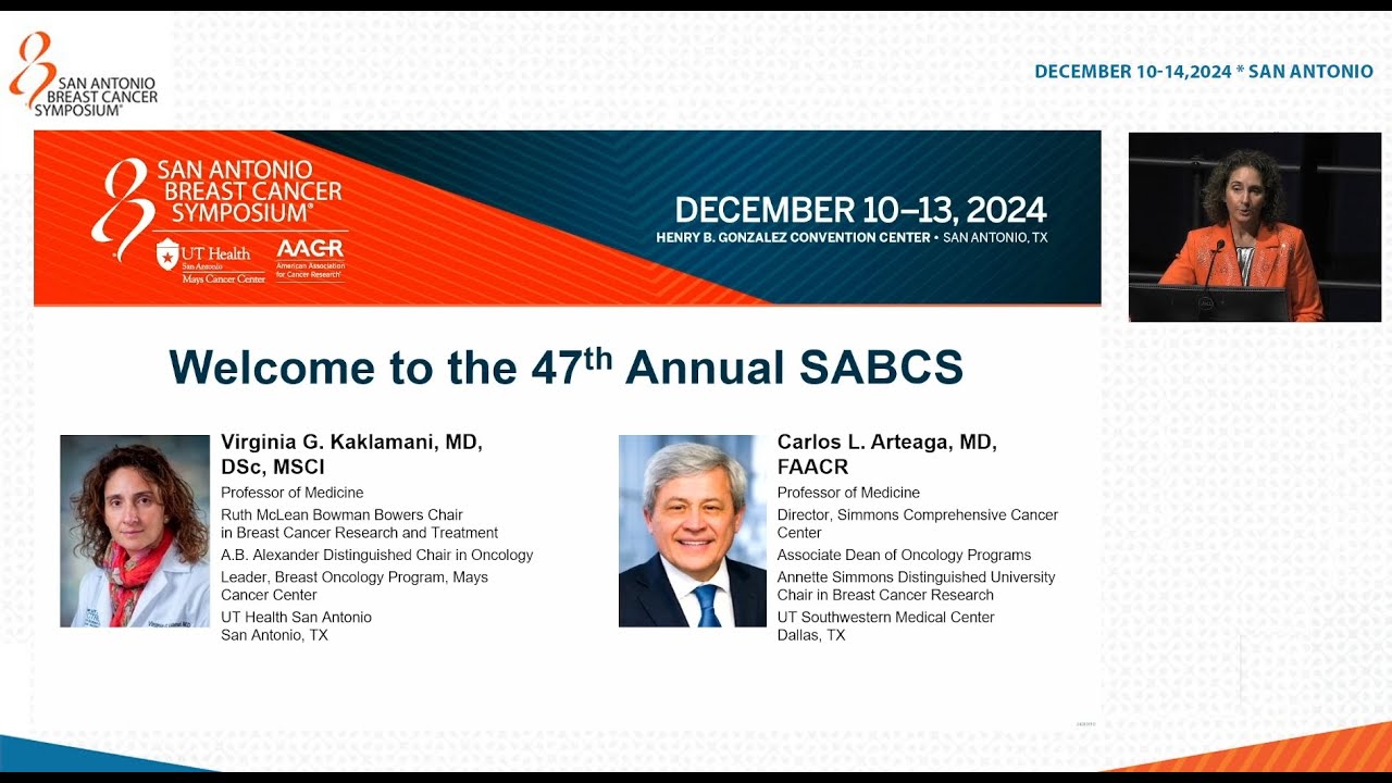 SABCS 2024: Welcome, Keynote Address and General Session 1
