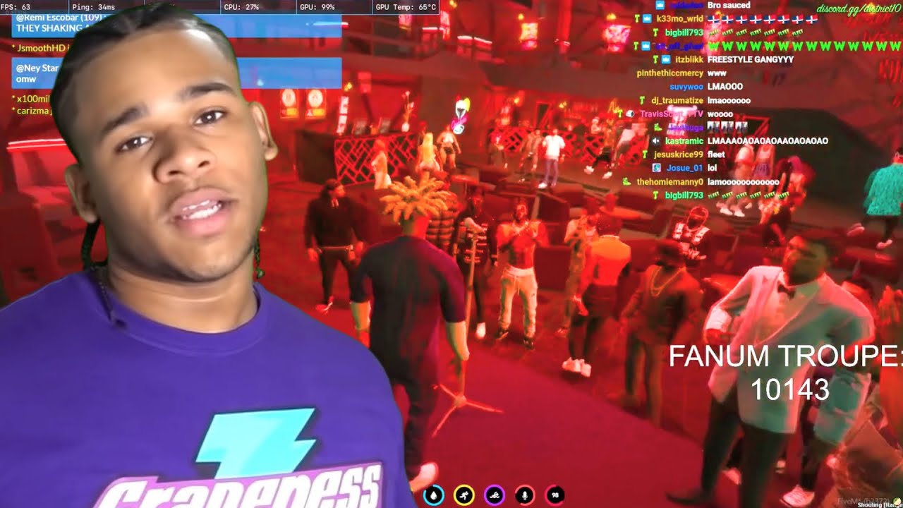 Fanum gets KICKED OUT the party for being TOO LIT 🕺🏿🎉