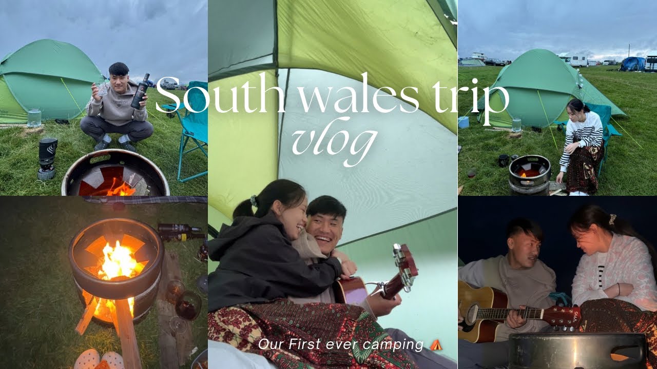 Our first ever CAMPING in WALES || Summer Vlog ☀️🍉