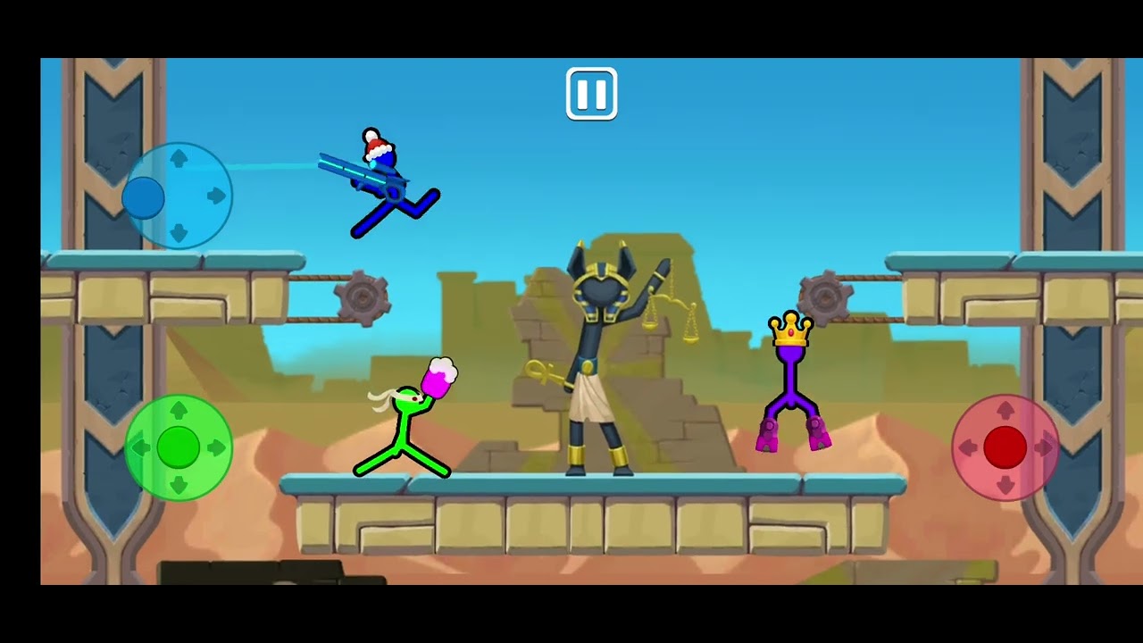 Jugando con mis primos a supreme duelist stickman (parte 15)