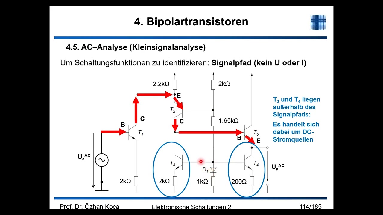 Grundschaltungen der Bipolartransistor-Verstärkerschaltungen