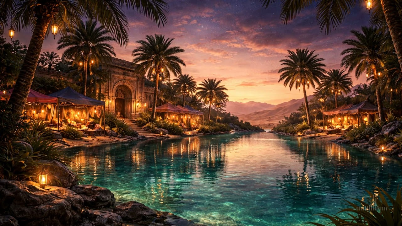 Desert Oasis 🎮 Retro Game BGM [3 Hours] - music to relax/study to