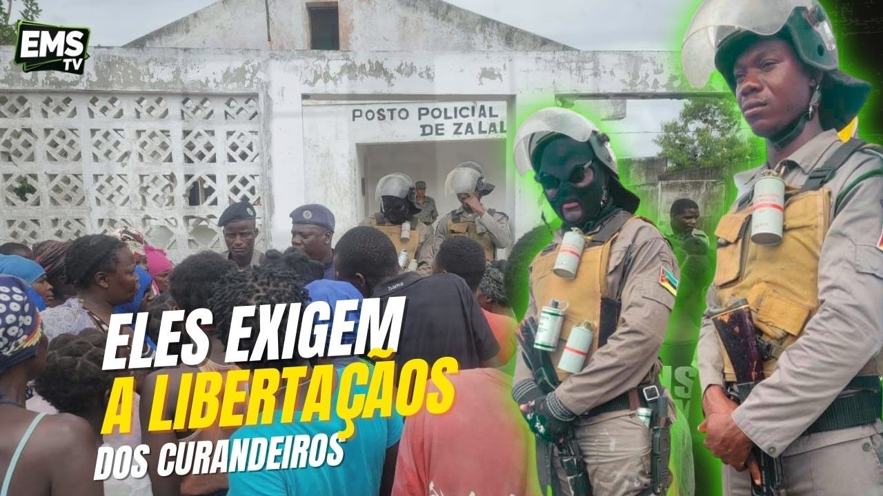 MANIFESTAÇÃO EM QUELIMANE POPULARES INVADEM O POSTO POLICIAL DE  ZALALA PARA EXIGIR A LIBERTAÇÃO