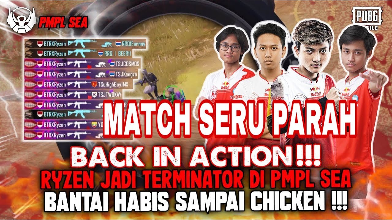 MATCH PALING PECAH BTR RYZEN TERMINATOR PMPL SEA MENGGILA !!!