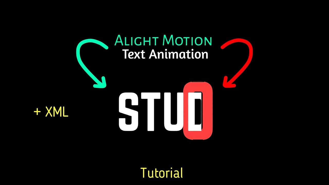 Alight motion text animation tutorial | Text animation editing like AE | xml #perfectmind