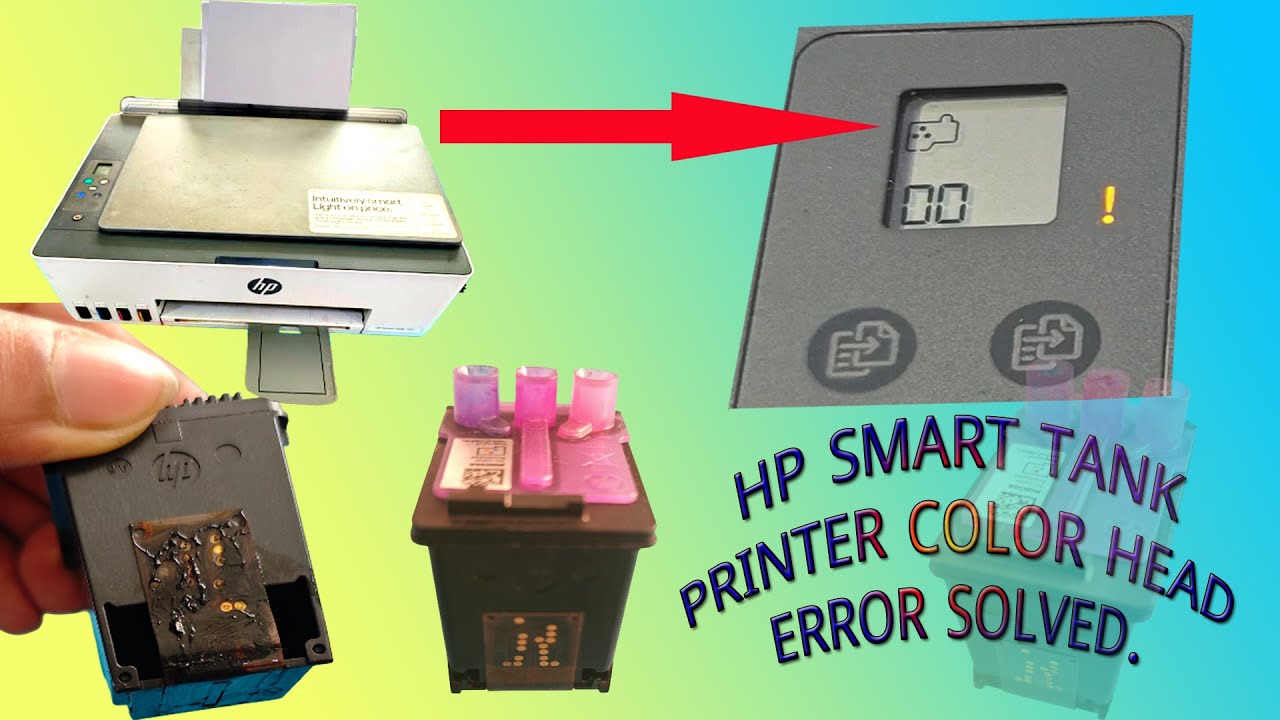 HP Smart Tank 521 AIO Printer Color Head Error Problem Solved. Fix HP Smart Tank Printer Head Error.