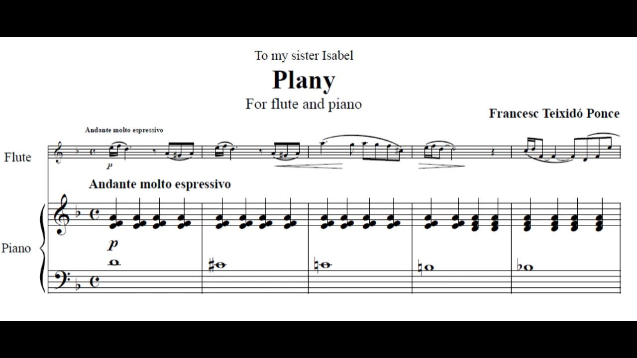 Plany for Flute & Piano