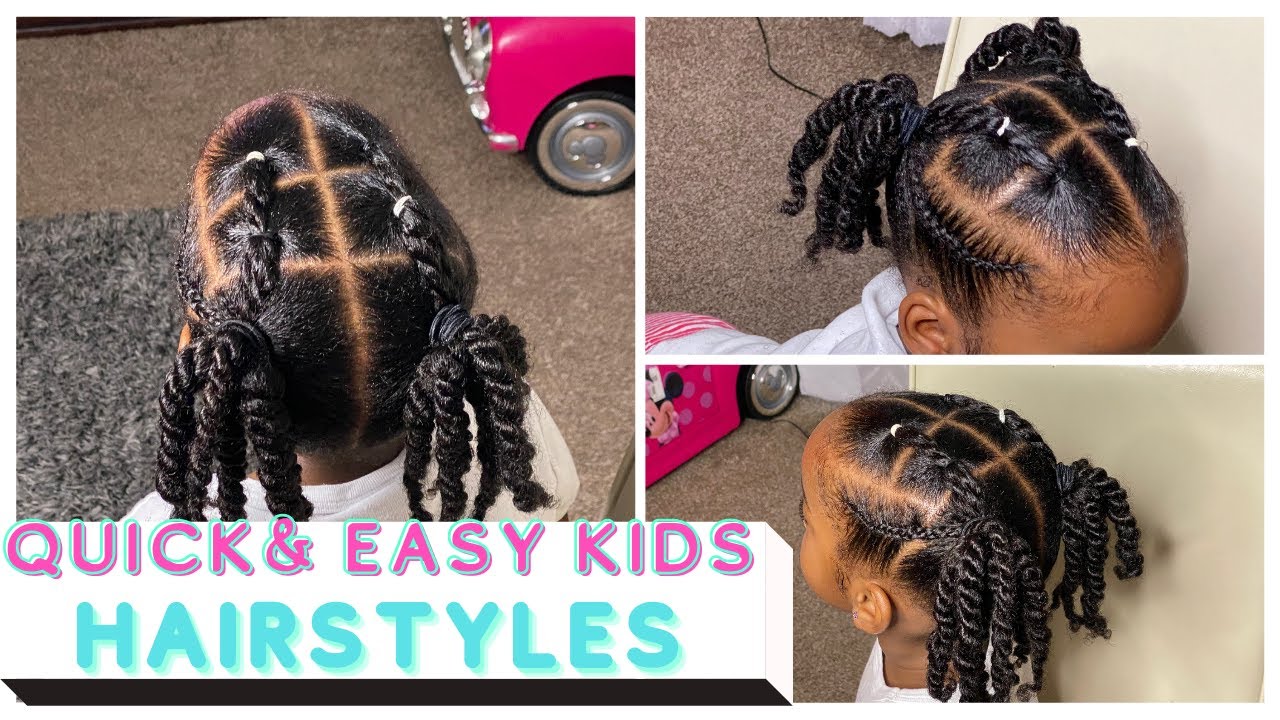 Achieve This Quick and Easy Hairstyle For Kids| Kids Natural Hair Care