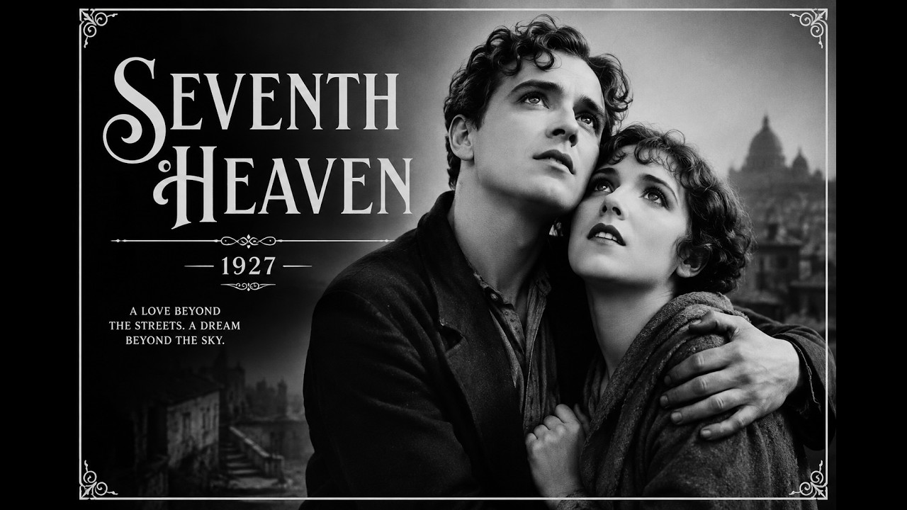 Seventh Heaven (1927) | Public Domain | Full Movie | Classic Black & White Romance