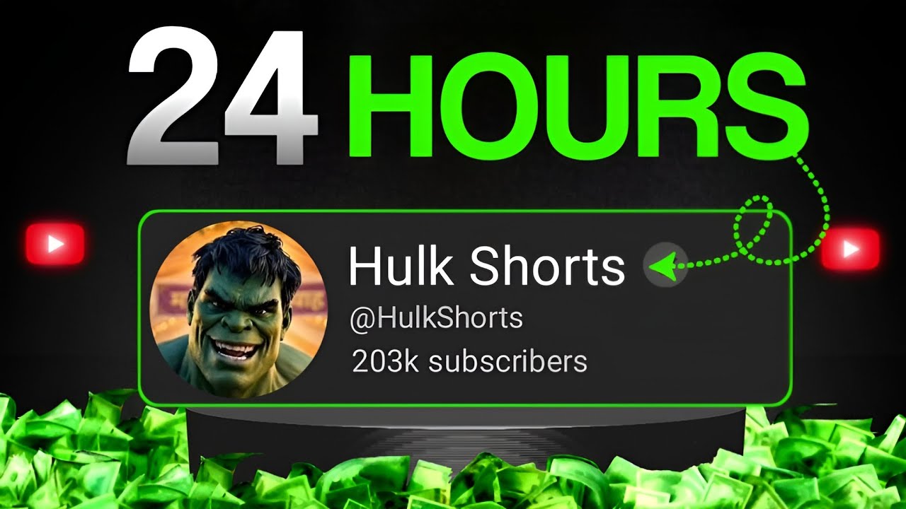 I Made my HULK Shorts Viral in 24 HOURS (Monetization Challenge)