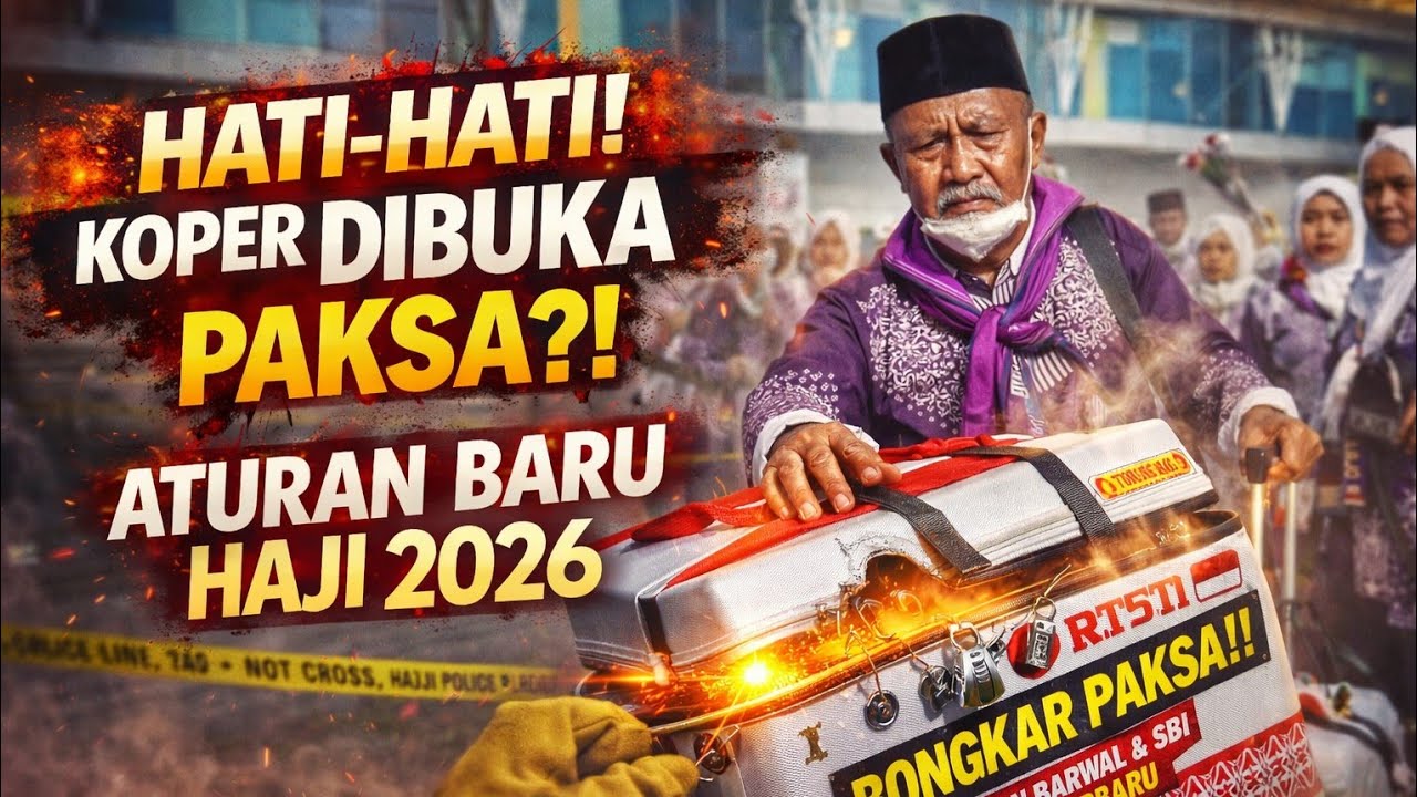 HATI-HATI! KOPER DIBUKA PAKSA?! ATURAN BARU HAJI 2026