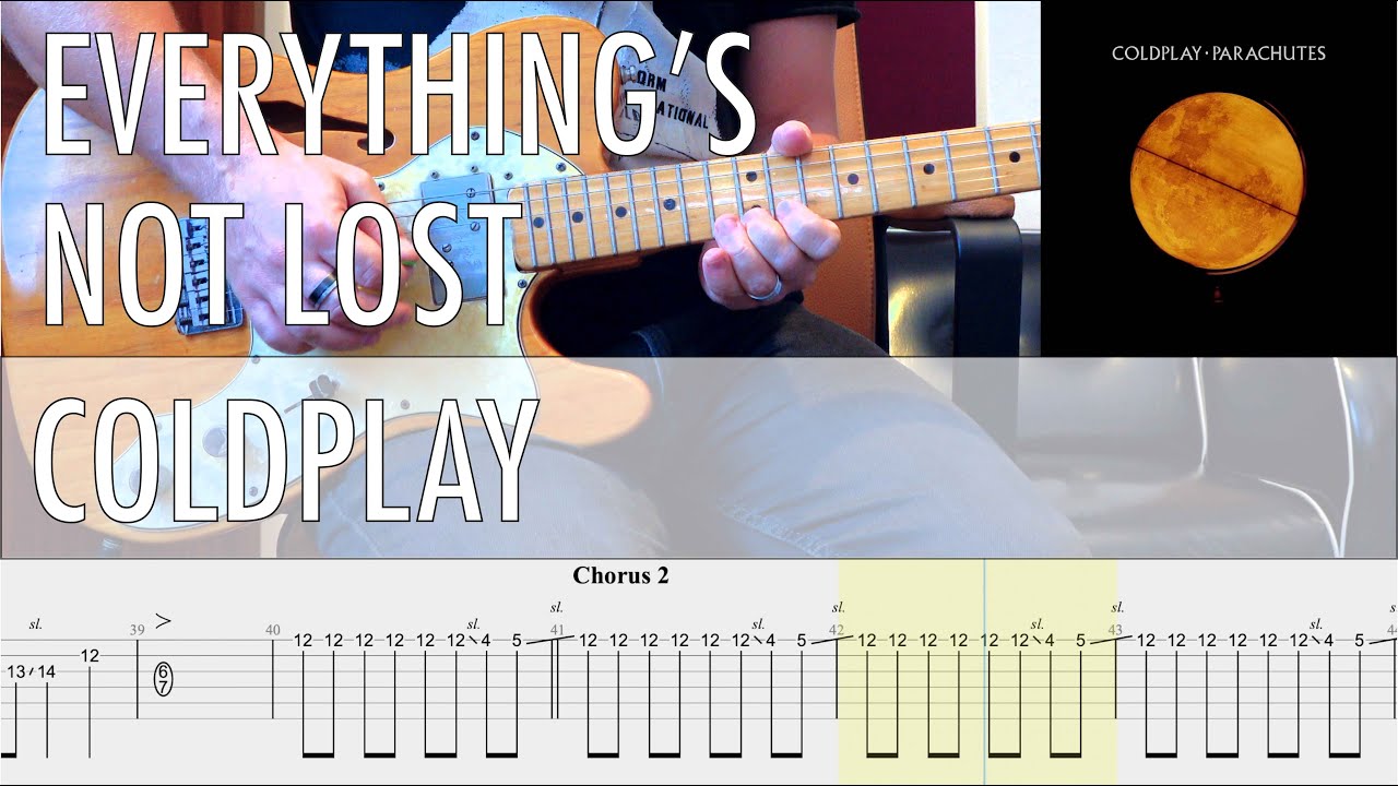 Everything's Not Lost Coldplay Cover • Guitar Tab • Tutorial • Lesson
