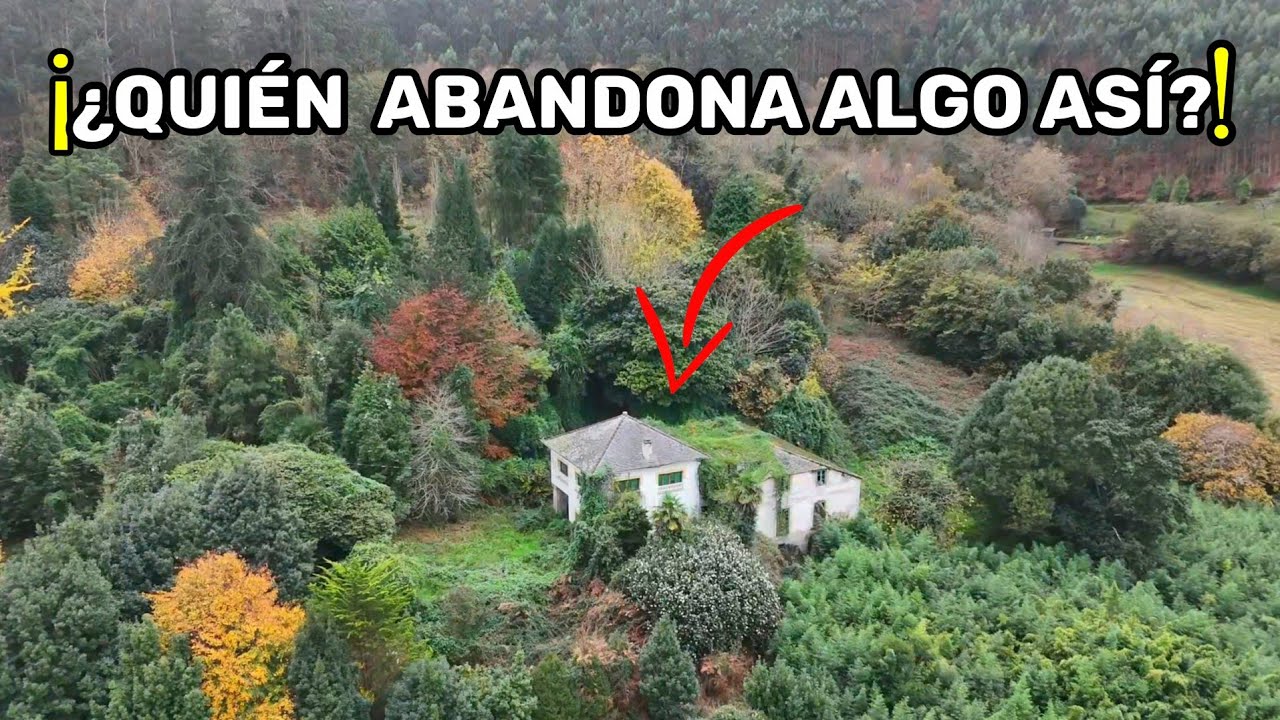OCULTA y ABANDONADA RODEADA DE UN EXTRAÑO BOSQUE ¿QUIÉN VIVIÓ AQUÍ?