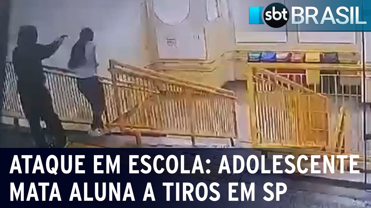 Ataque em escola: Adolescente mata aluna a tiros em S&atilde;o Paulo | SBT Brasil (23/10/23)