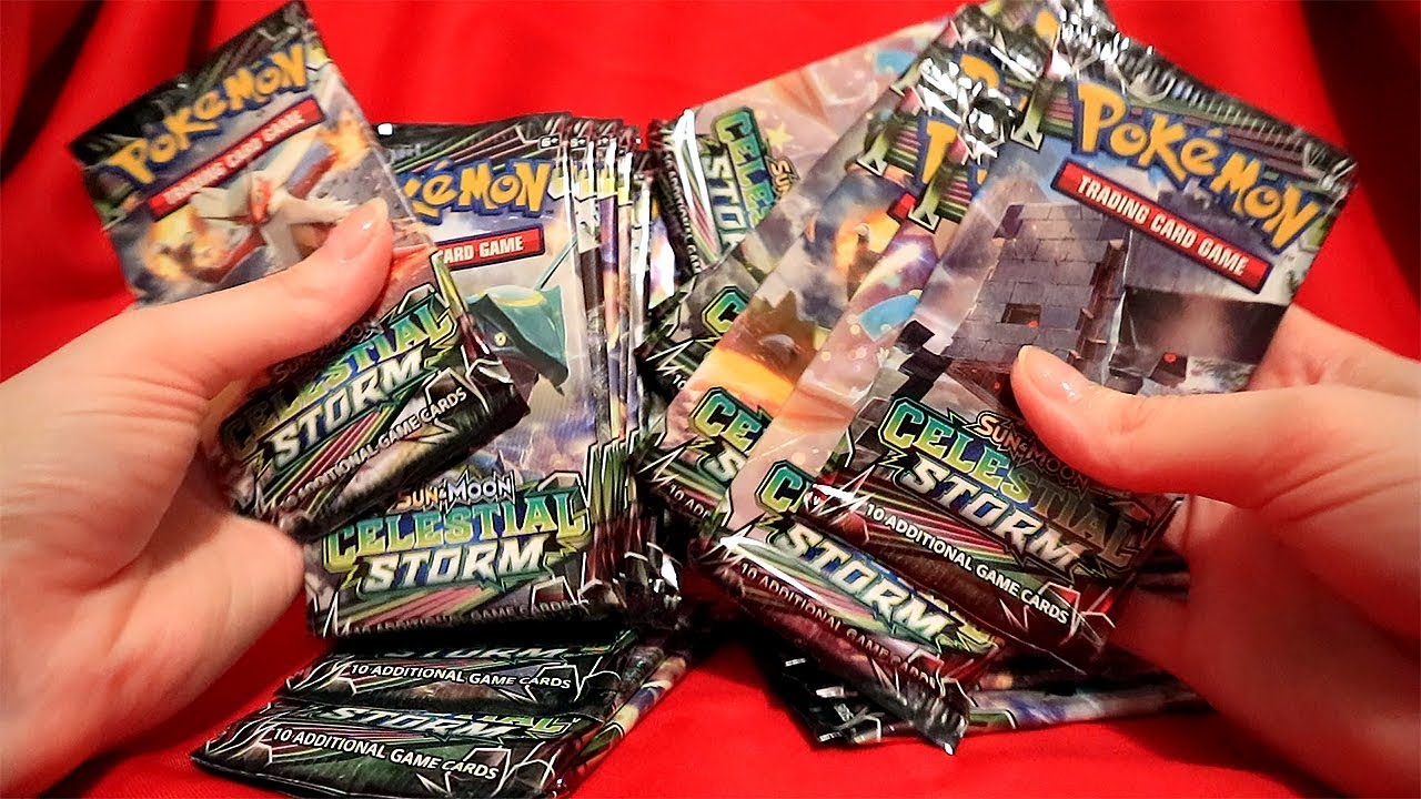 Opening Pokemon Celestial Storm Booster Box ⚡ ASMR Relax Crinkles and Cards Sounds