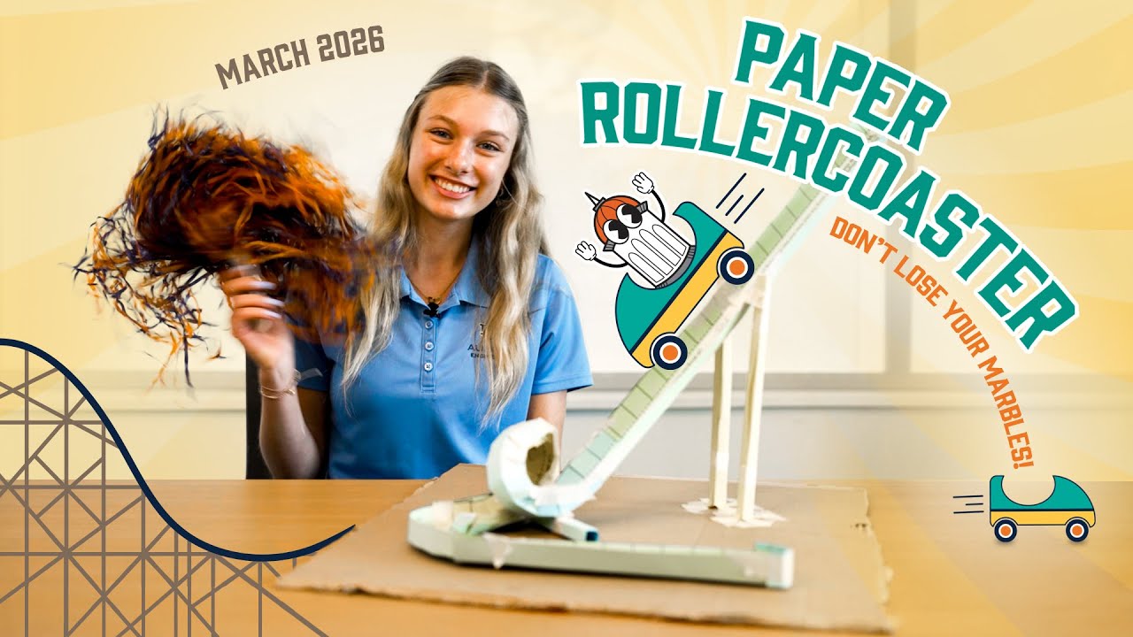 Construct a Paper Rollercoaster - March Activity