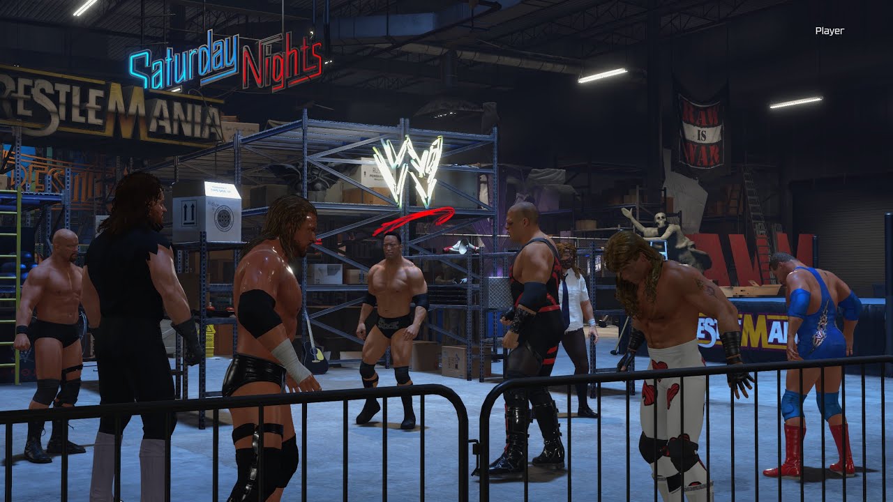 8 Man ATTITUDE ERA LEGENDS Backstage Brawl | WWE 2k25 