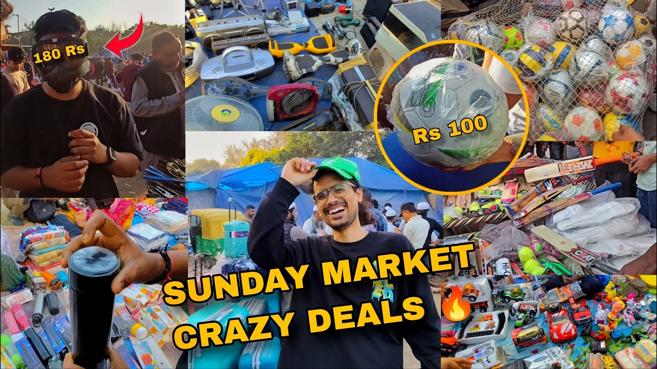 Delhi Chor Bazaar Sunday Market 2026 | Cheapest Deals Ever! Chor Bazaar Sunday Vlog Street Shopping