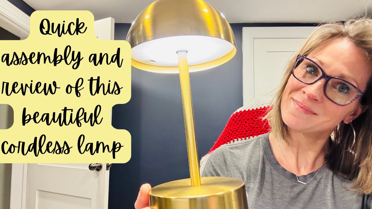 Quick Assembly And Review Of This Beautiful Cordless Lamp COCUGAOWIN #ad#amazoninfluencer