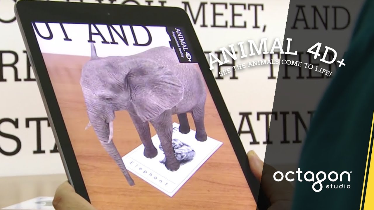 Feeding Animal Interaction with Animal 4D+ Augmented Reality Flashcards | Octagon Studio