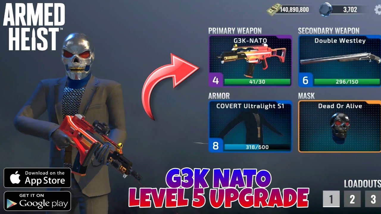 NEW G3K NATO LEVEL 5 UPGRADE GAMEPLAY| ARMED HEIST