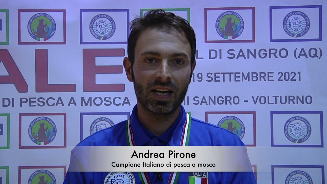 Andrea Pirone Campione Italiano di pesca a mosca 2021