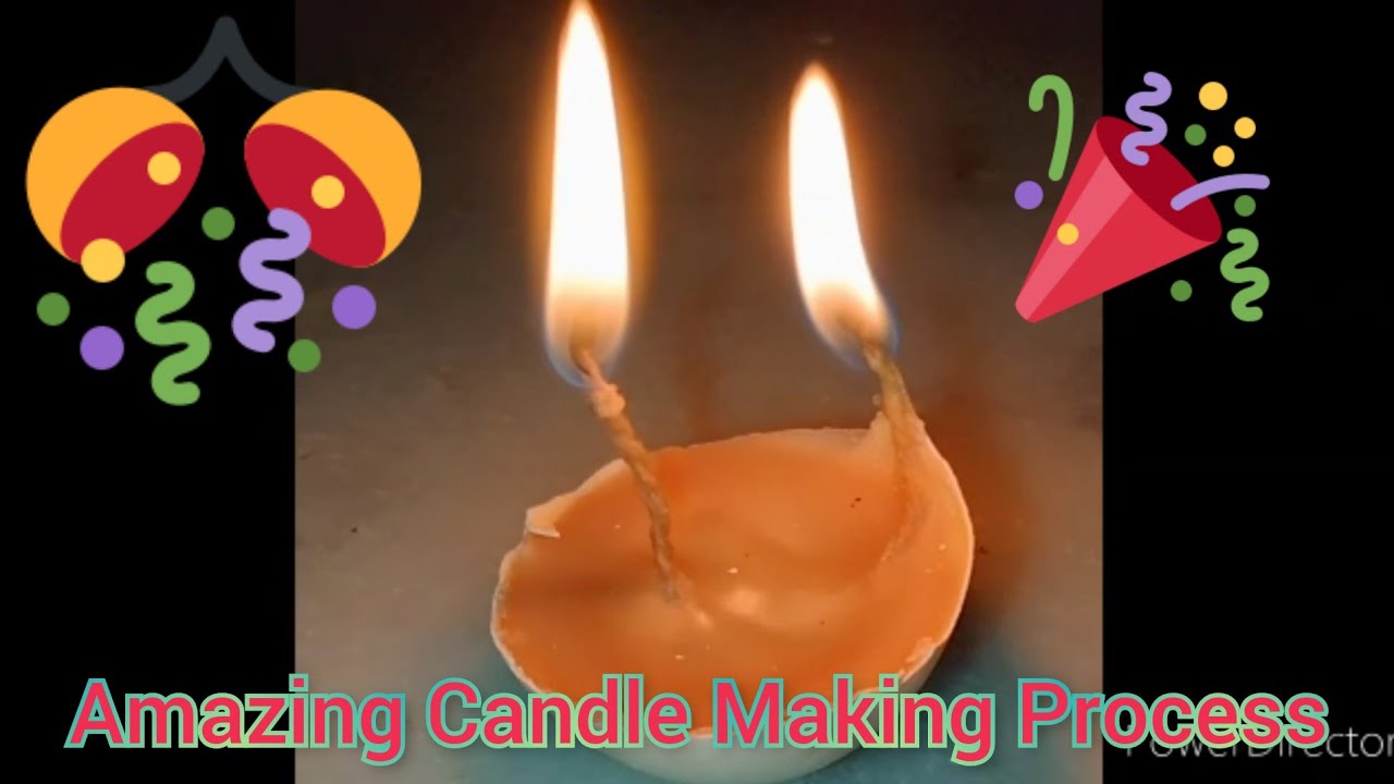 How To Make Candle Using An Eggshell | Make Your Own Molds For Candle