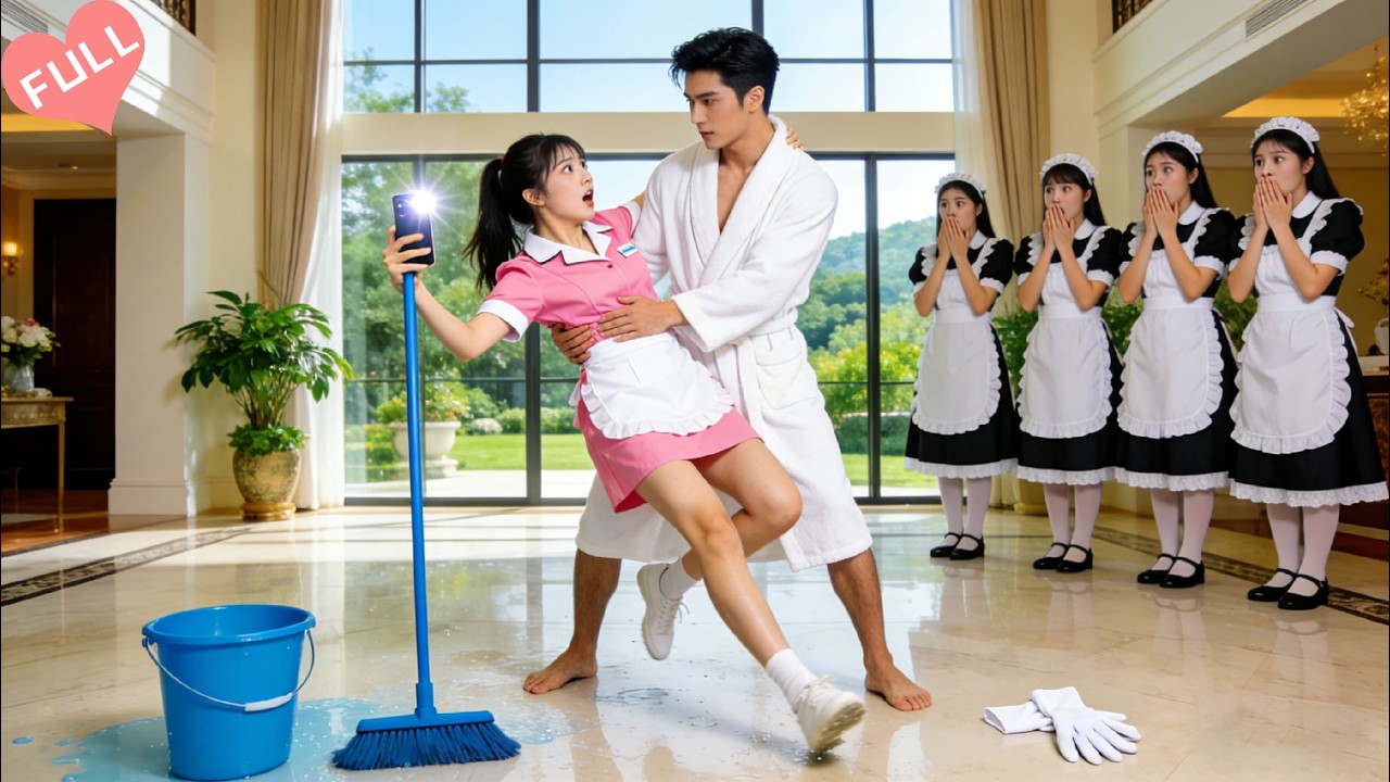 Poor cleaning girl’s first day—one act makes CEO fall for her, her life completely changes!