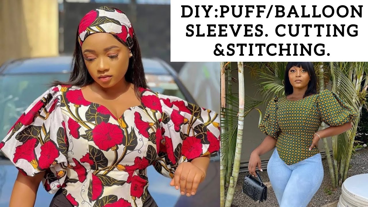 How To Make a Balloon/ Puff Sleeve. Easy Cutting and Stitching tutorial.
