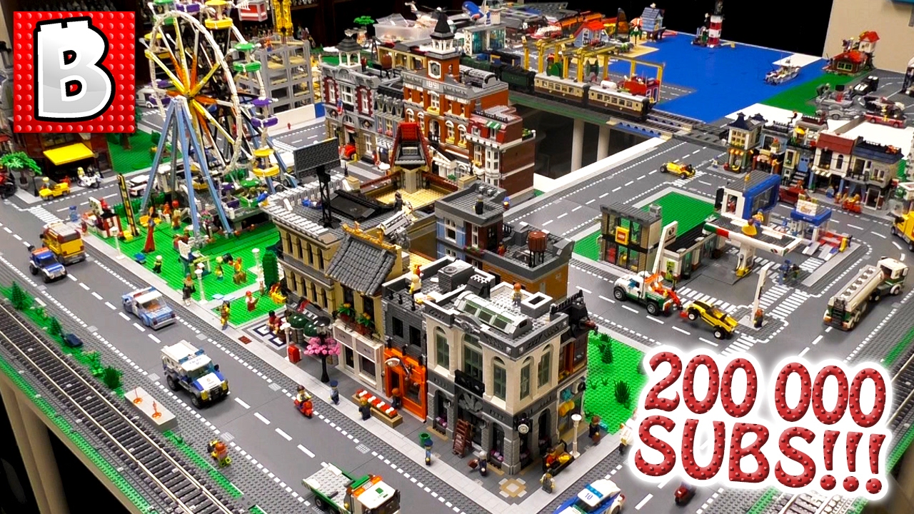 How To Customize A Huge Modular LEGO City!!! | 200000 Subscribers Special!