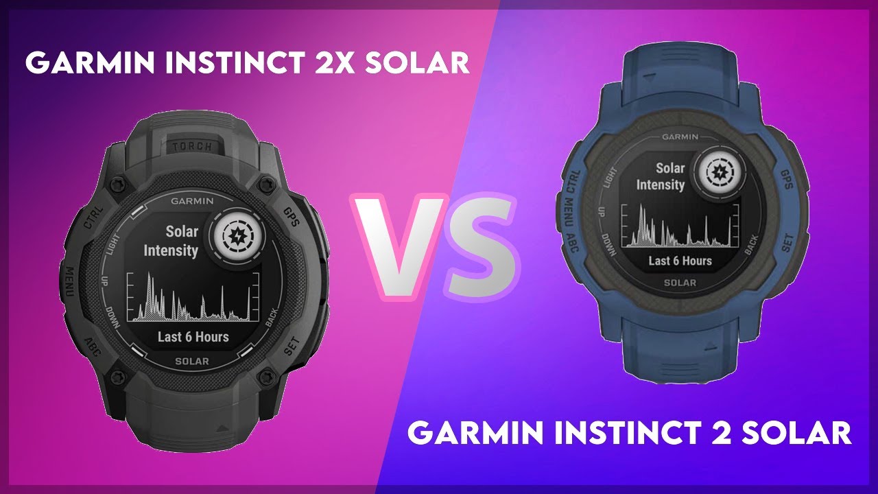 Garmin Instinct 2X Solar vs Garmin Instinct 2 Solar Comparison