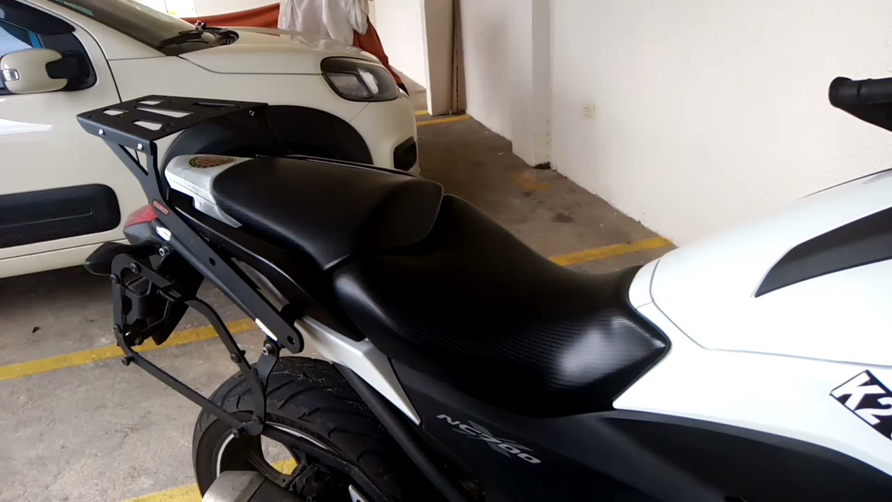 Honda NC 700  instalação do bagageiro