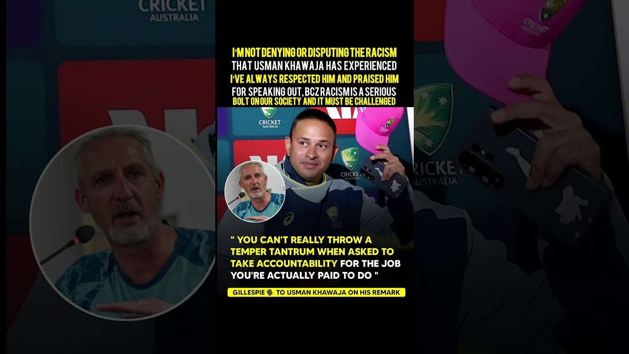 Jason Gillespie react on Usman Khawaja,s remark 🙂