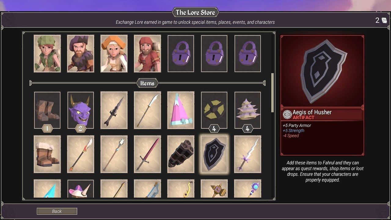 For The King: How To Unlock Lore Store Characters!