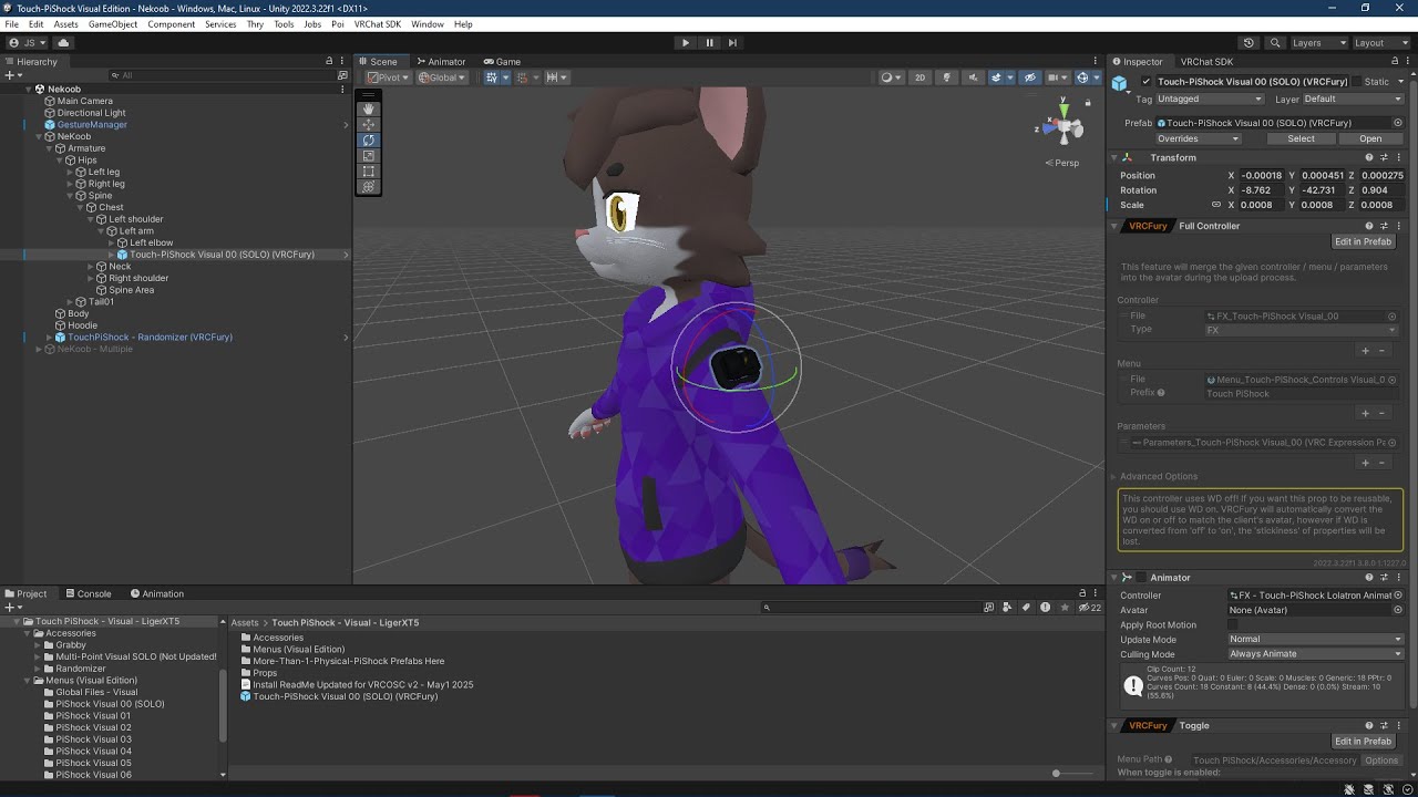 Touch Pishock v5 - VRChat Unity Install - VRCOSC v2 (May14 2025)