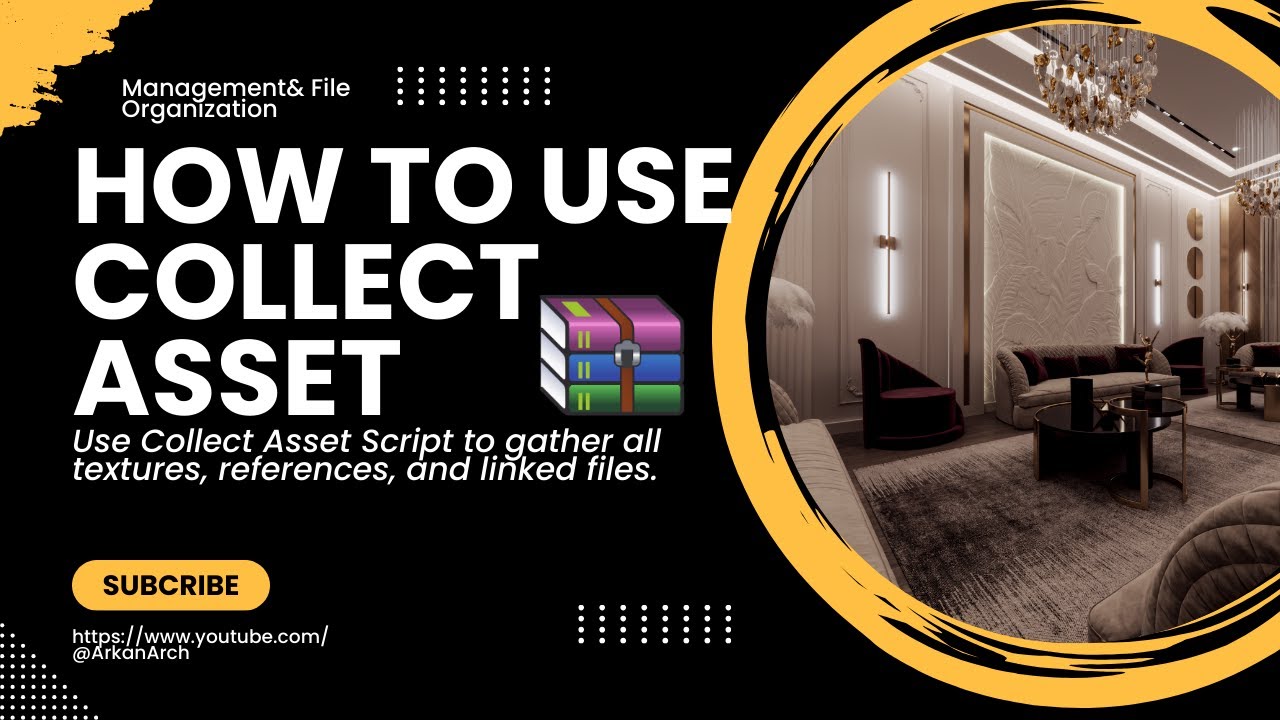How to Use Collect Asset Script in 3ds Max | Simplify Project Management & File Organization #3dsmax