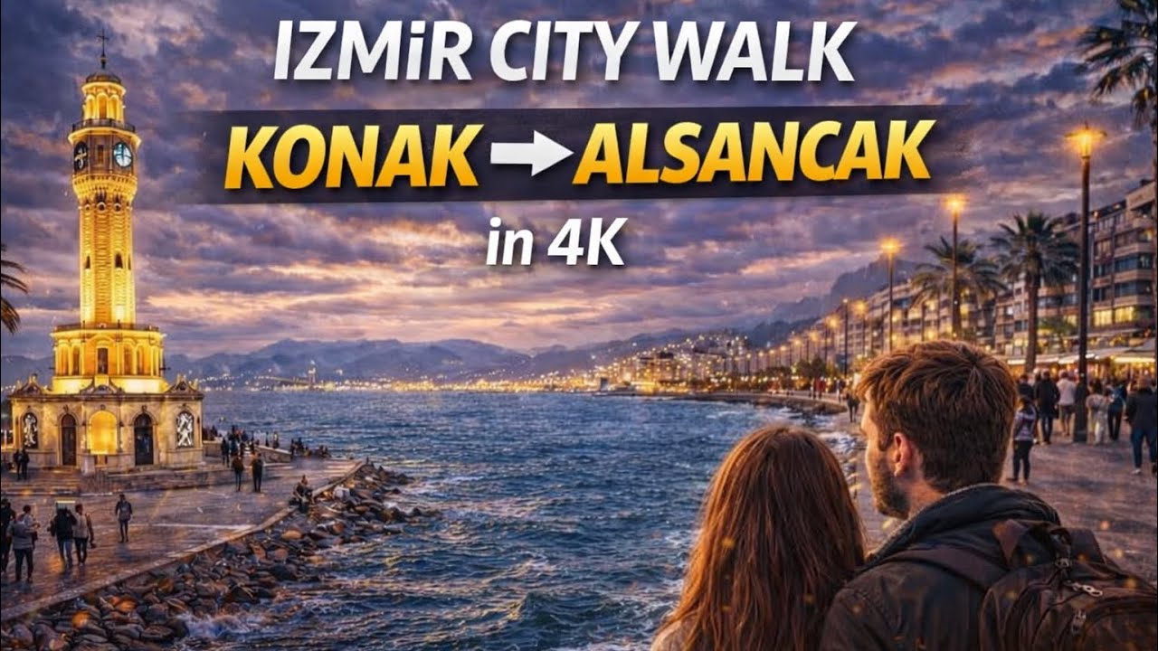 👉 Konak → Alsancak! Izmir’s Most Beautiful Seaside Walk in 4K