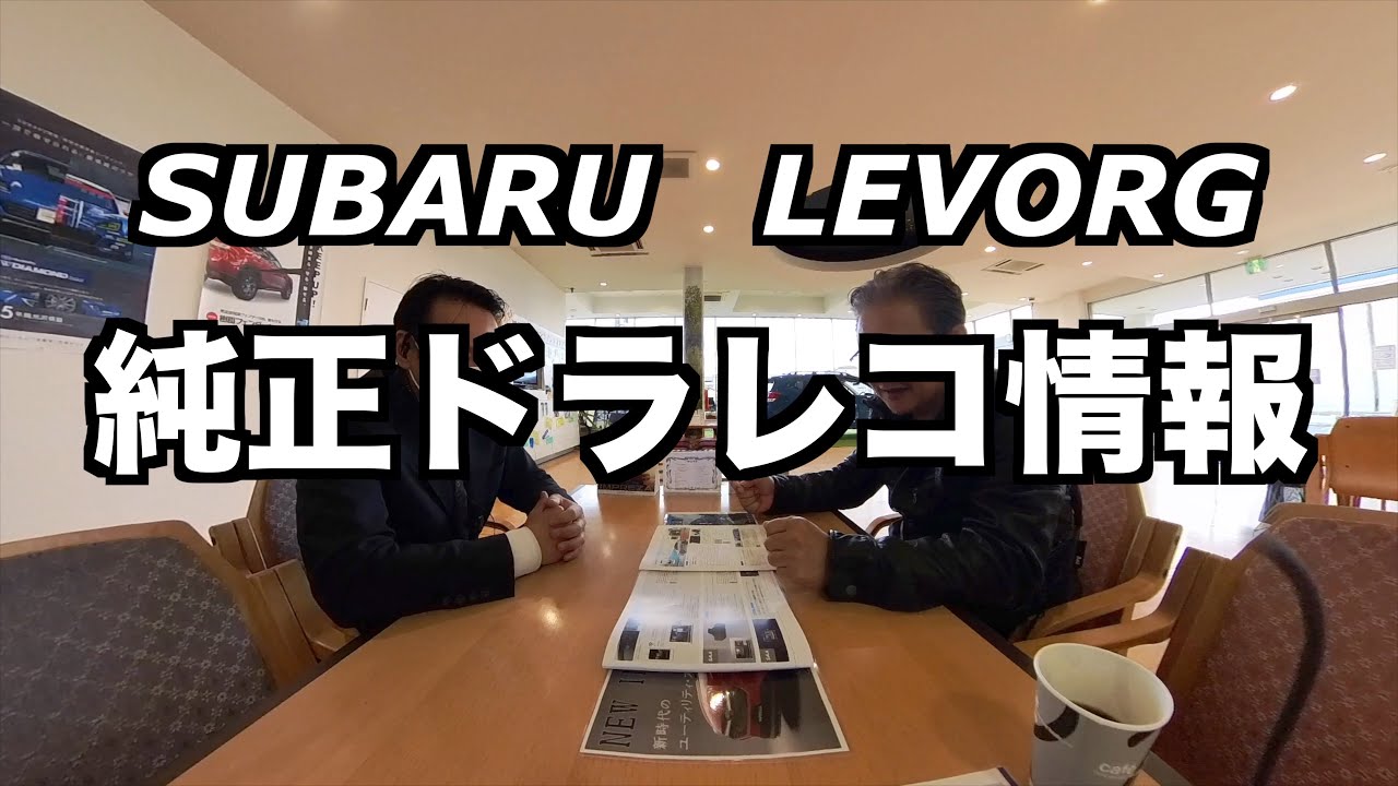安全安心のSUBARU スバルLEVORGの純正ドラレコ情報