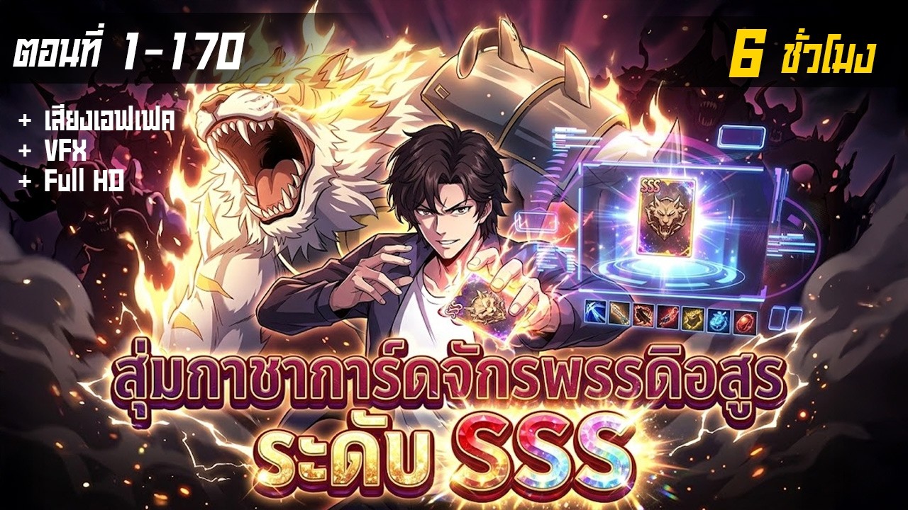 รวมตอนมังงะจีน : เปิดกาชาร่างจักรพรรดิอสูร ระดับ SSS !? (เปิดใช้งานพลังตามการ์ด !) #มังงะใหม่
