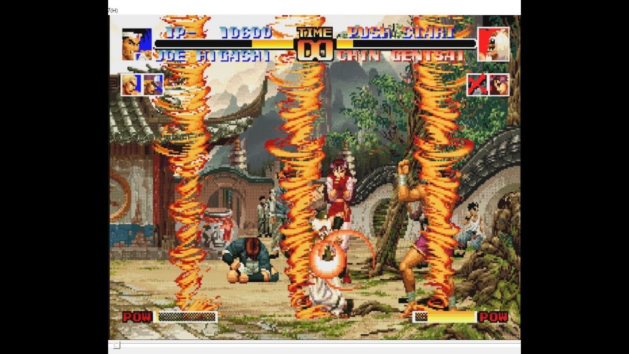 PS2 KOF94 スクリューアッパー射程を無限化 改造コード付