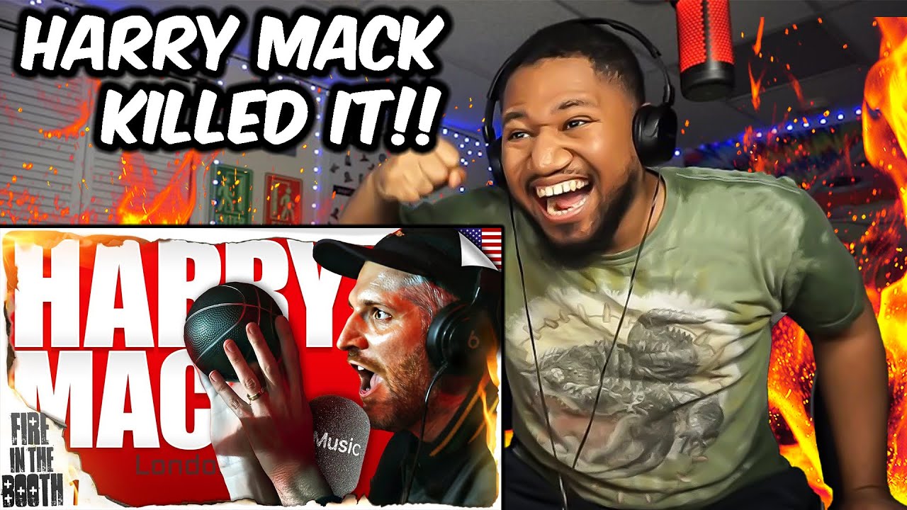 The GOAT has arrived!! 🔥  Harry Mack - Fire In The Booth (FREESTYLE) 🇺🇸 (REACTION)