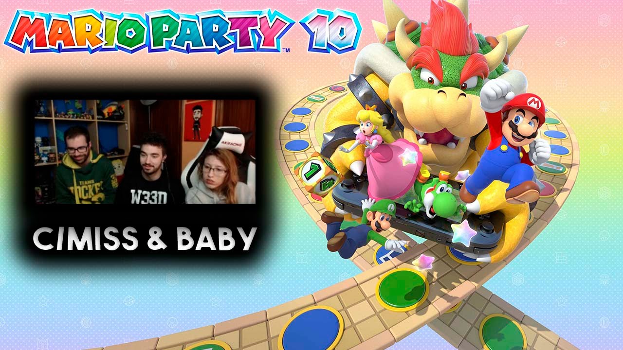 MARIO PARTY 10 - SORTE OU SKILL? XD ! C/MISS & BABY
