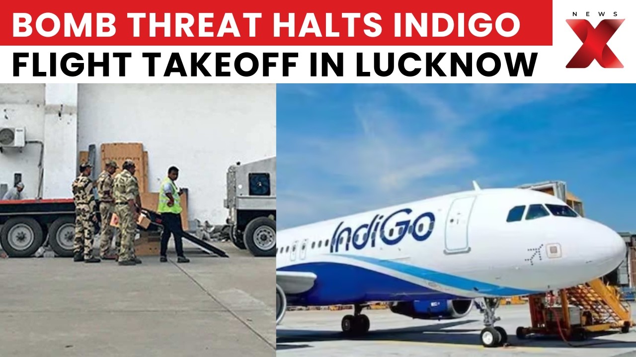 Bomb Threat Scare Halts Delhi-Bound IndiGo Flight At Lucknow Airport | NewsX