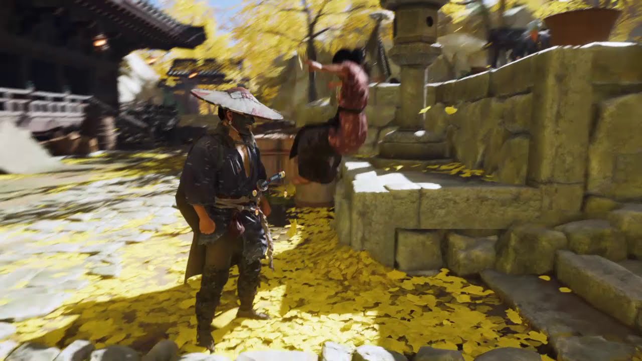 Falling woman NPC bug - ghost of tsushima