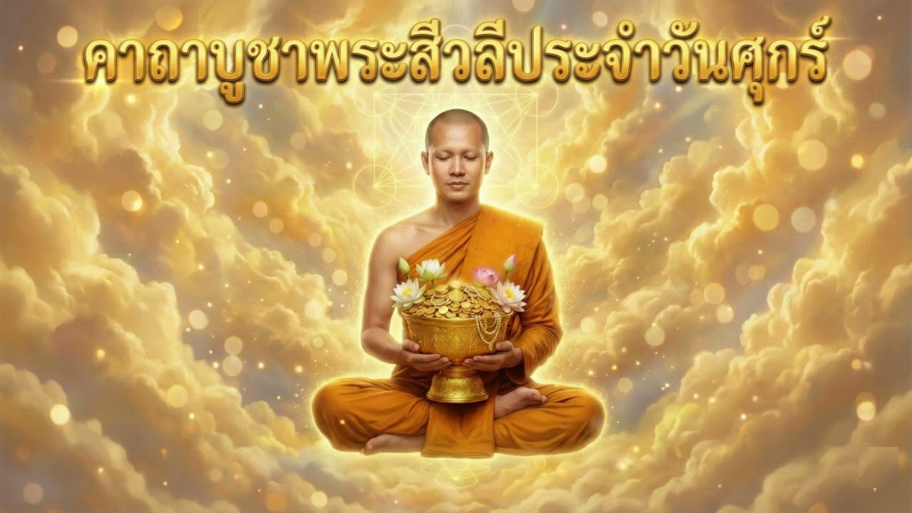 คาถาบูชาพระสีวลีประจำวันศุกร์ | เปิดทางลาภ สวดวันละ 21 จบ เสริมโชคลาภ การเงินไม่ขาดมือ ช้าท่องตามได้