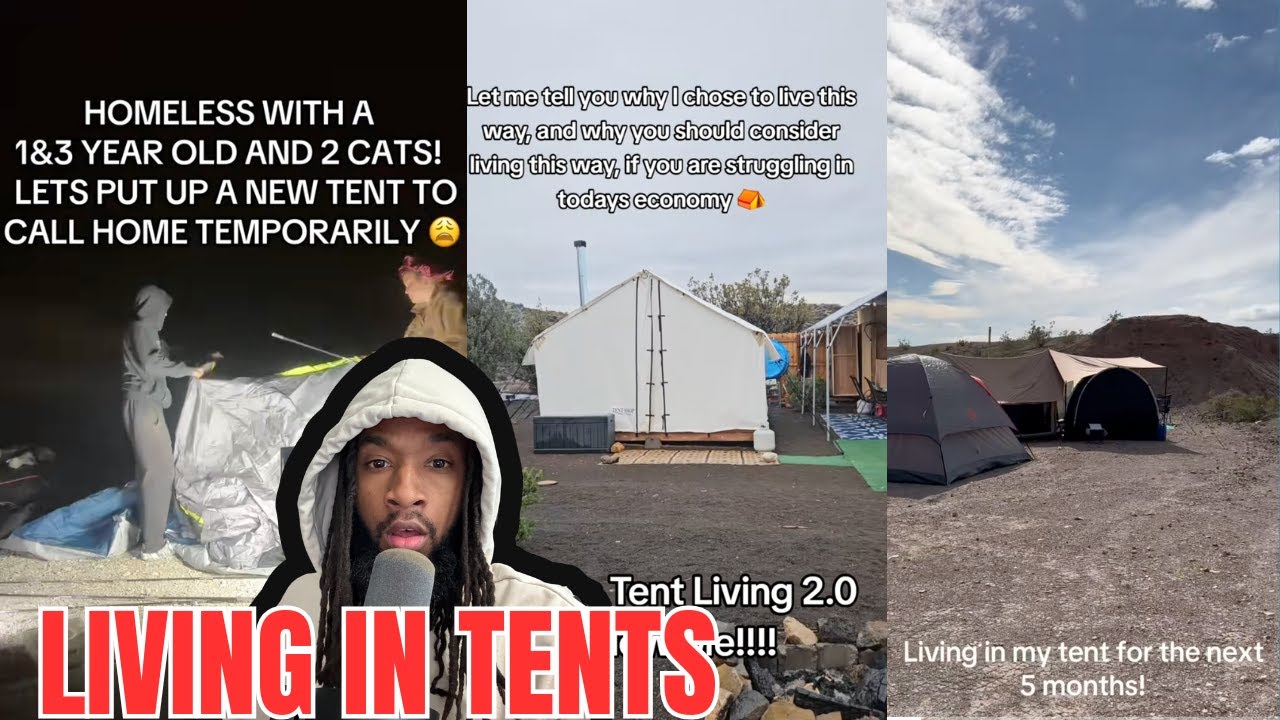 People Are Becoming Homeless, Forced to Live in Tents Due To The COST OF LIVING